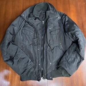 Ugo Celeste Vintage Italian Bomber Jacket - Rome Boutique